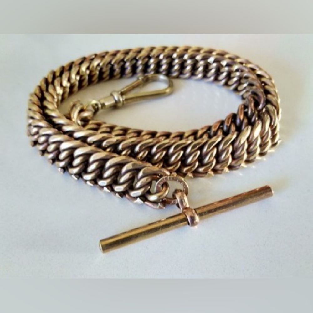 RARE Antique Albert Pocket Watch Chain 83g! - Picture 4 of 4